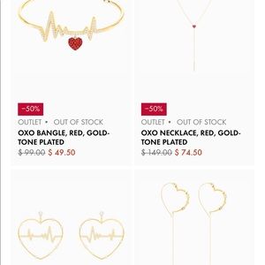 ISO Swarovski OXO bracelet, necklace, earrings!!